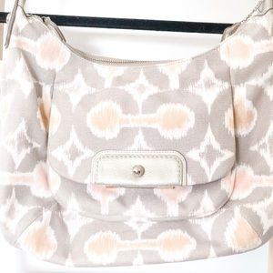 Authentic white and rose gold blush Coach Bag